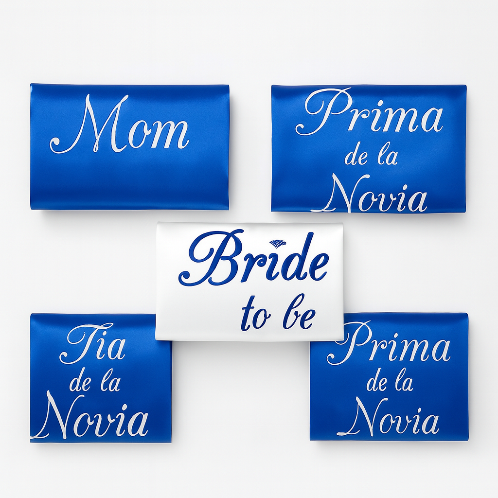 Bata de satín bordada personalizada para damas de honor