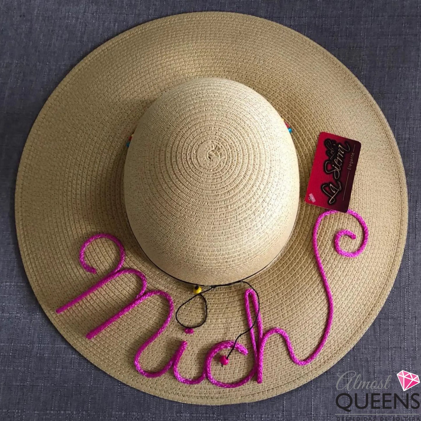 Sombrero para playa personalizado Almost Queens