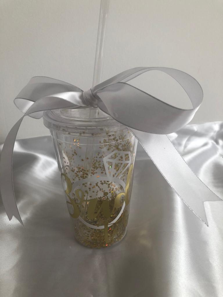 Vasos con glitter
