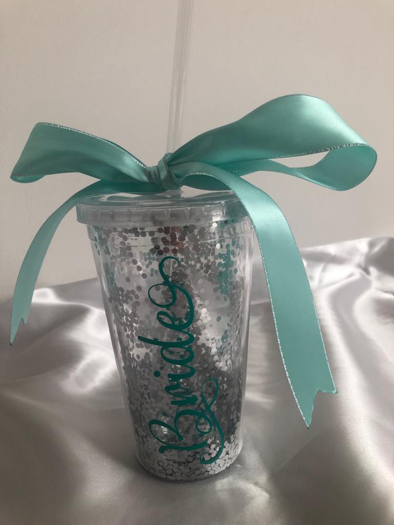 Vasos con glitter