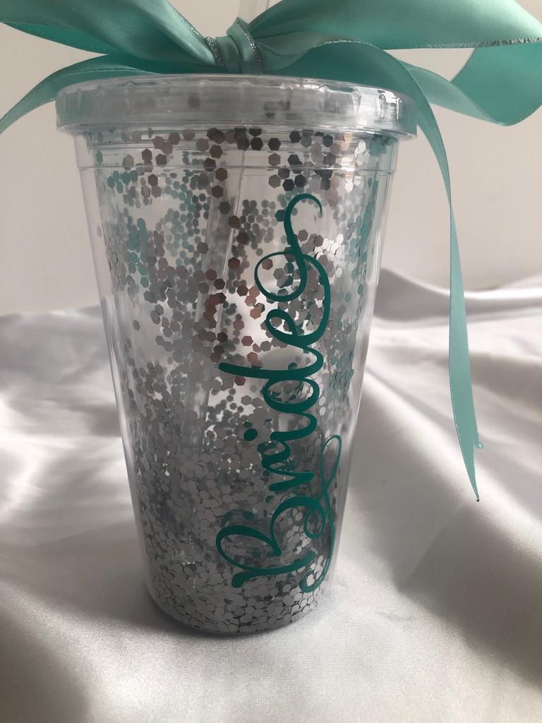 Vasos con glitter