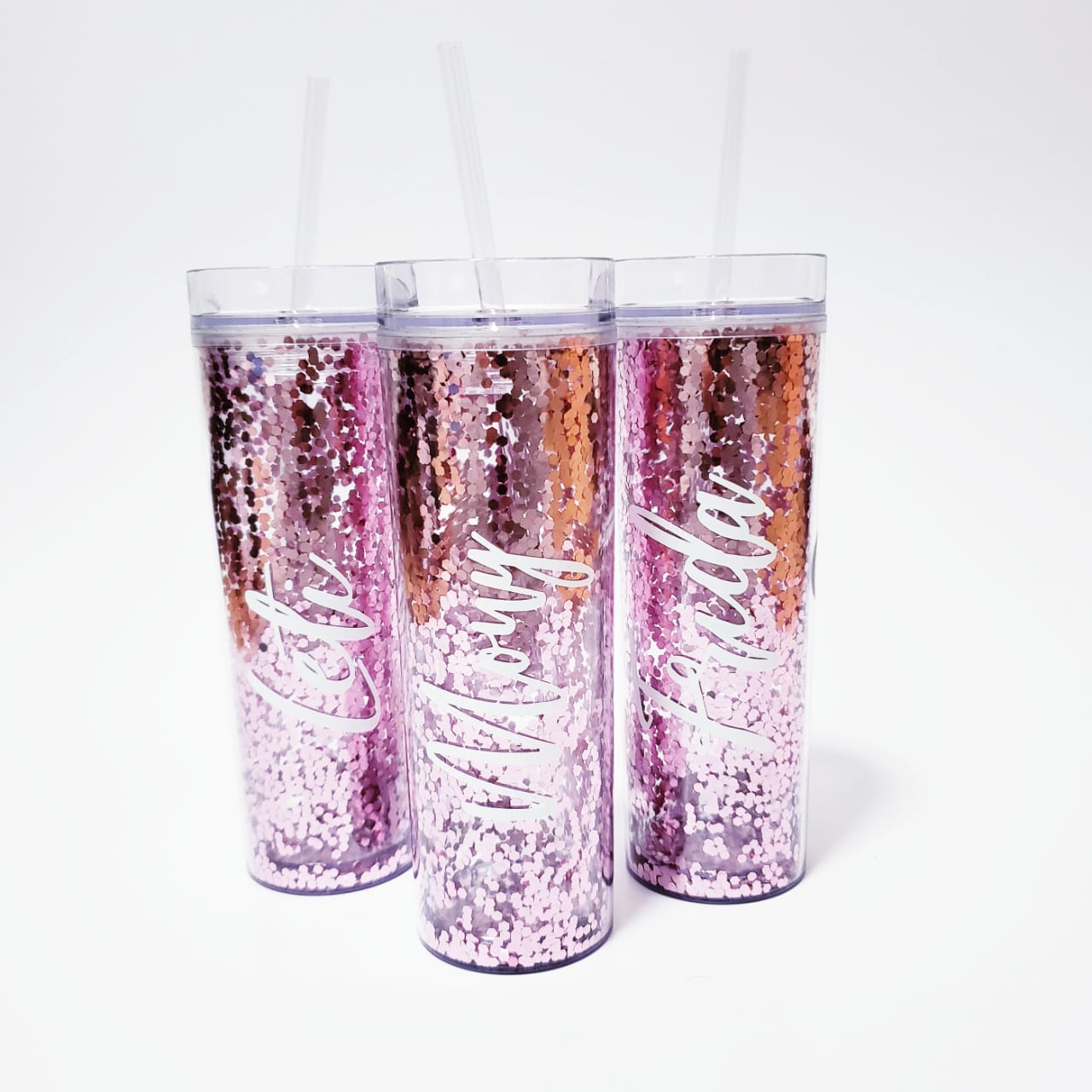 Vaso grande con glitter
