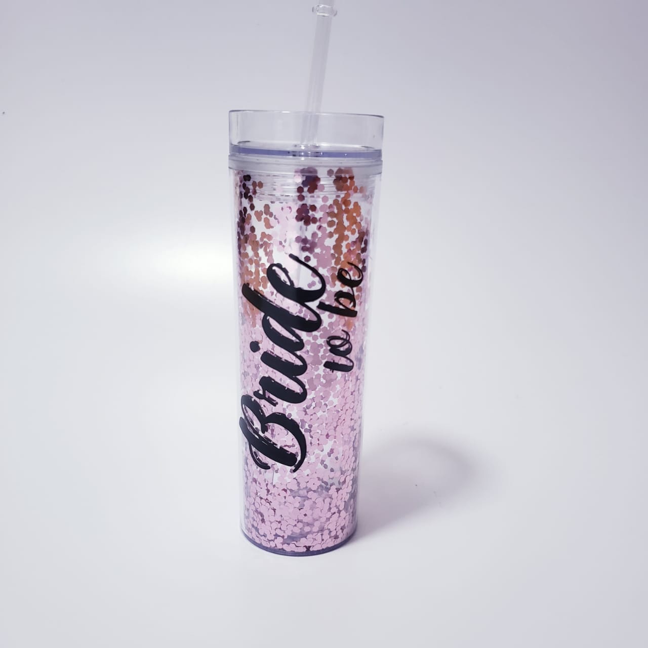 Vaso grande con glitter