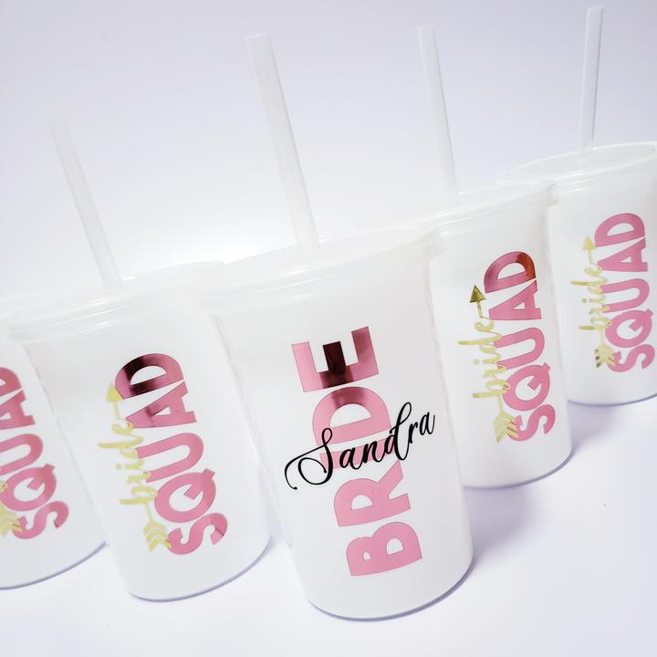 Vaso sencillo con popote