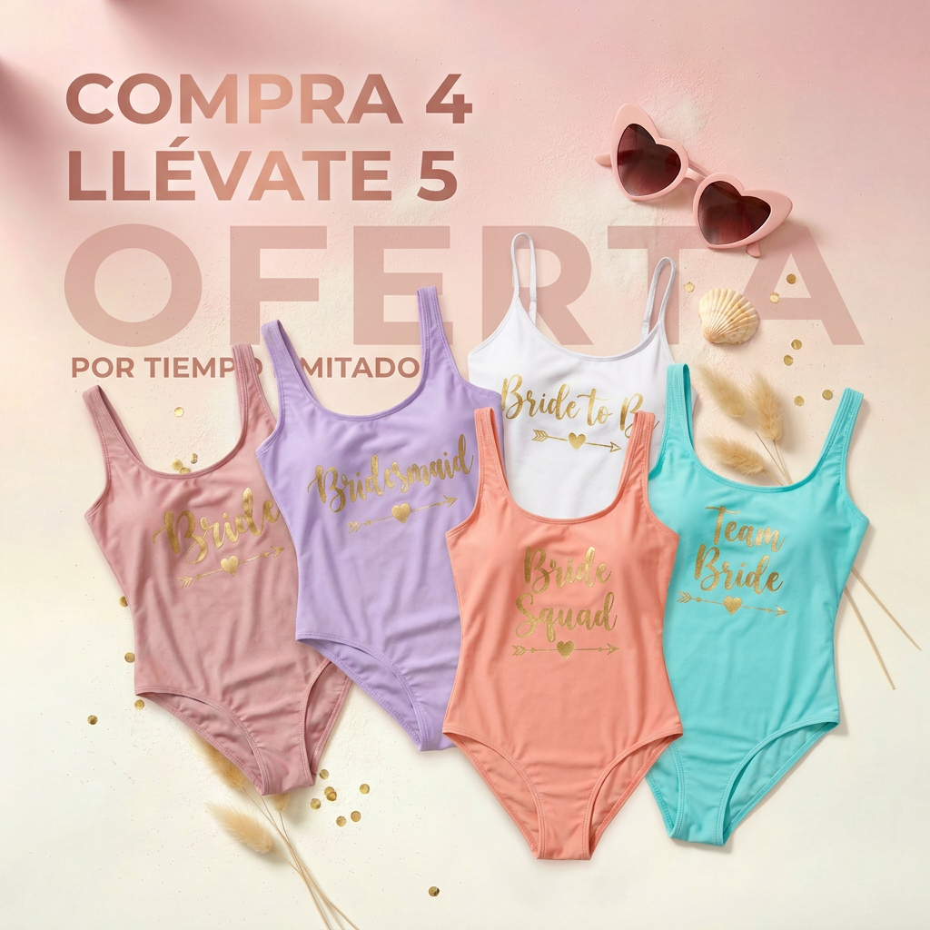 4 Trajes de Baño y 1 de Regalo