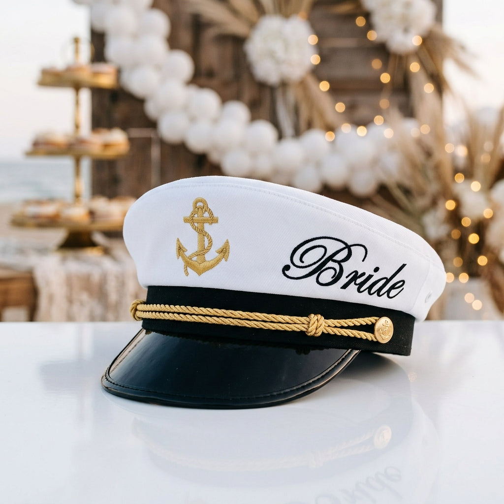 Sombrero de Capitán para Despedida de Soltera – Personalizado