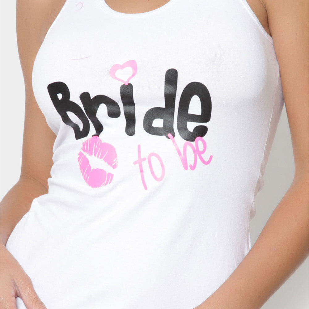 Kit Beso Bride to Be (tank top, gorra trucker y cilindro)