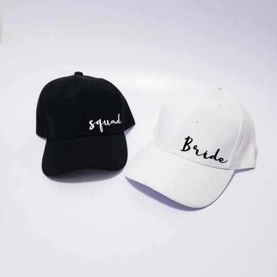 Gorras Blanco y Negro Despedida de Soltera
