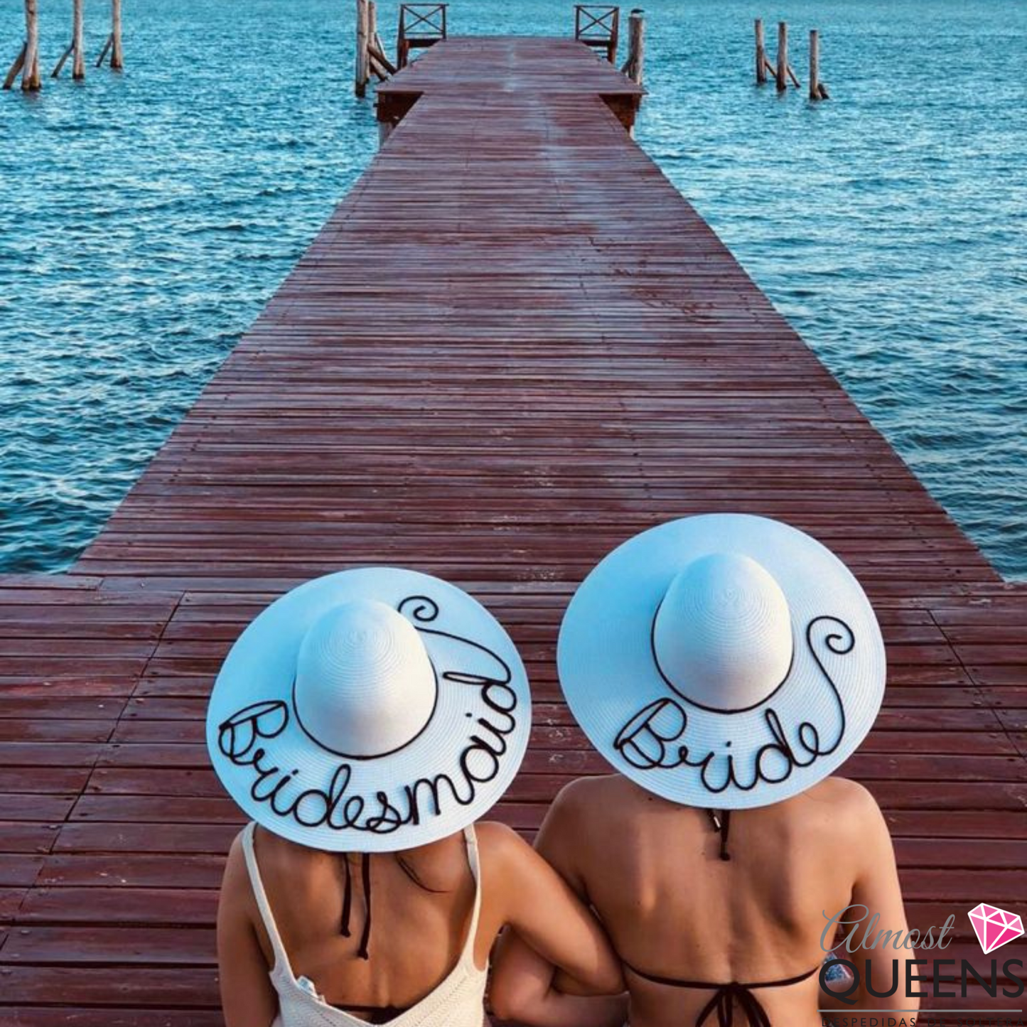 Sombrero de playa para damas de honor