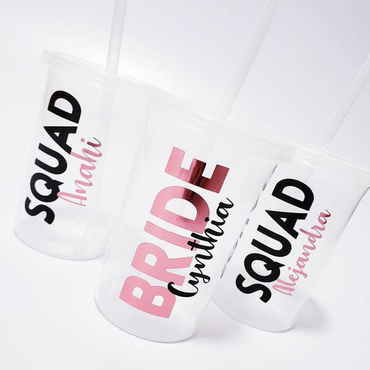 Vaso sencillo con popote