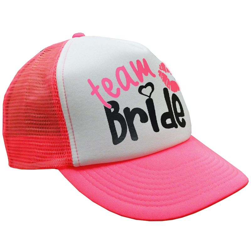 Kit Beso Team Bride (tank top, gorra trucker y cilindro)